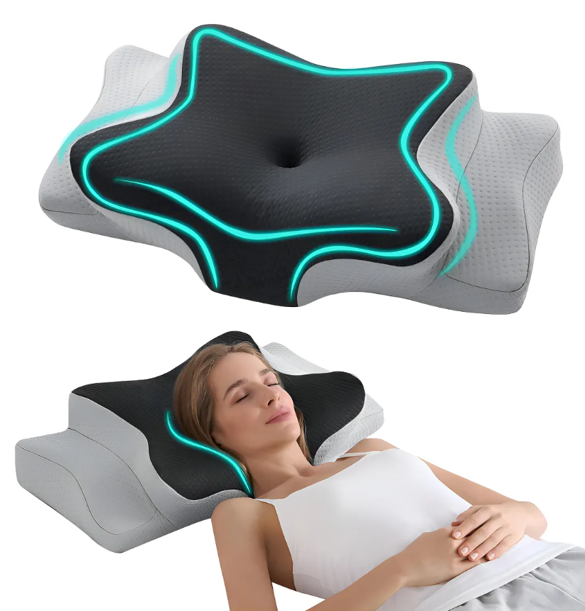 Almohada Cervical Viscoelástica Cervalia Diseño Mariposa