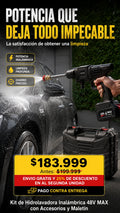 Kit de Hidrolavadora Inalámbrica 48V MAX con Accesorios y Maletín